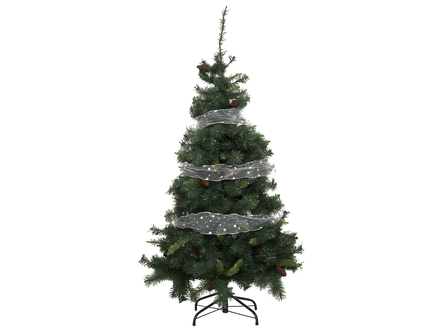 Guirlande de Noël Ruban "Douceur" 12x500cm Argent