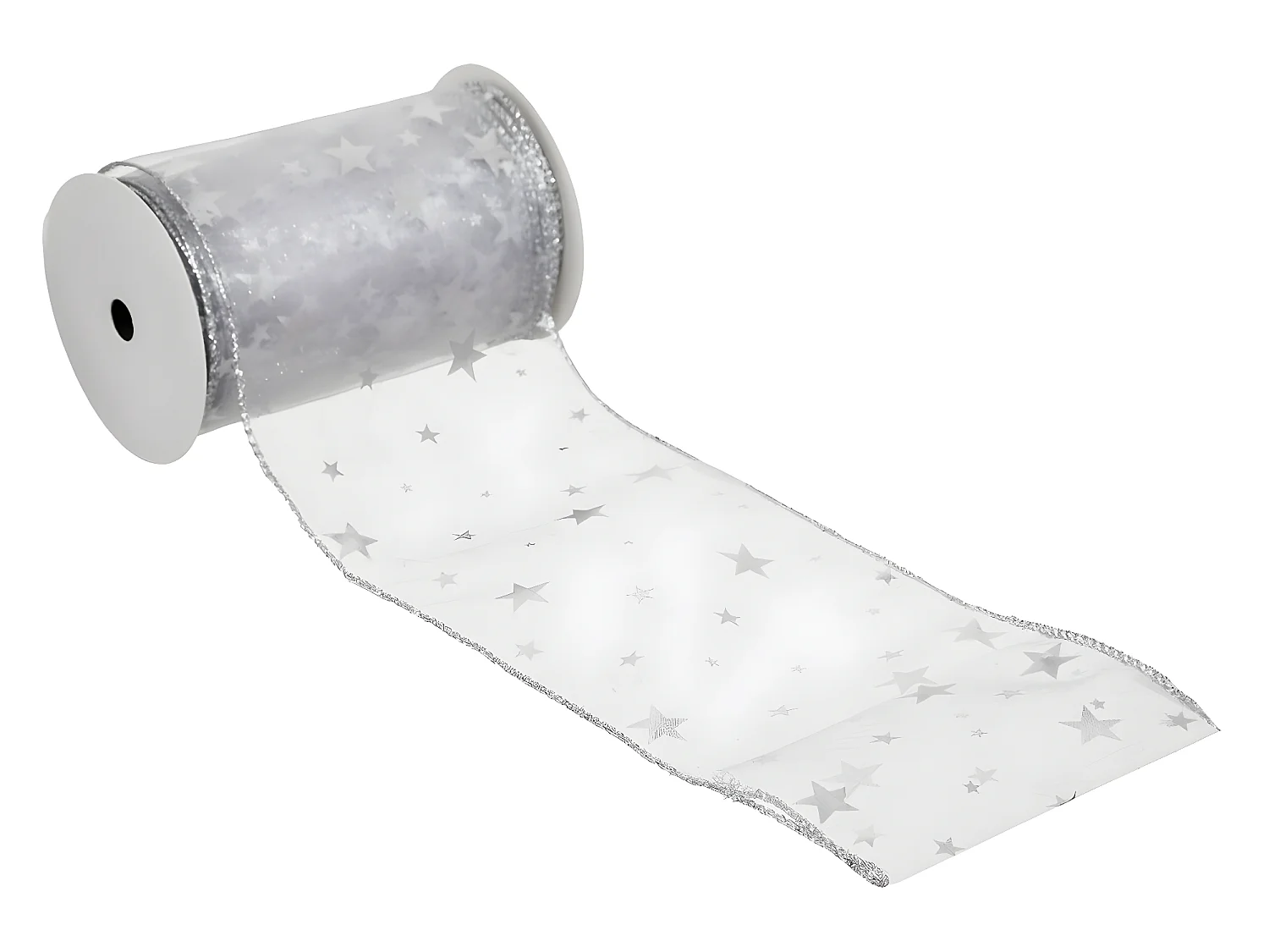 Guirlande de Noël Ruban "Douceur" 12x500cm Argent