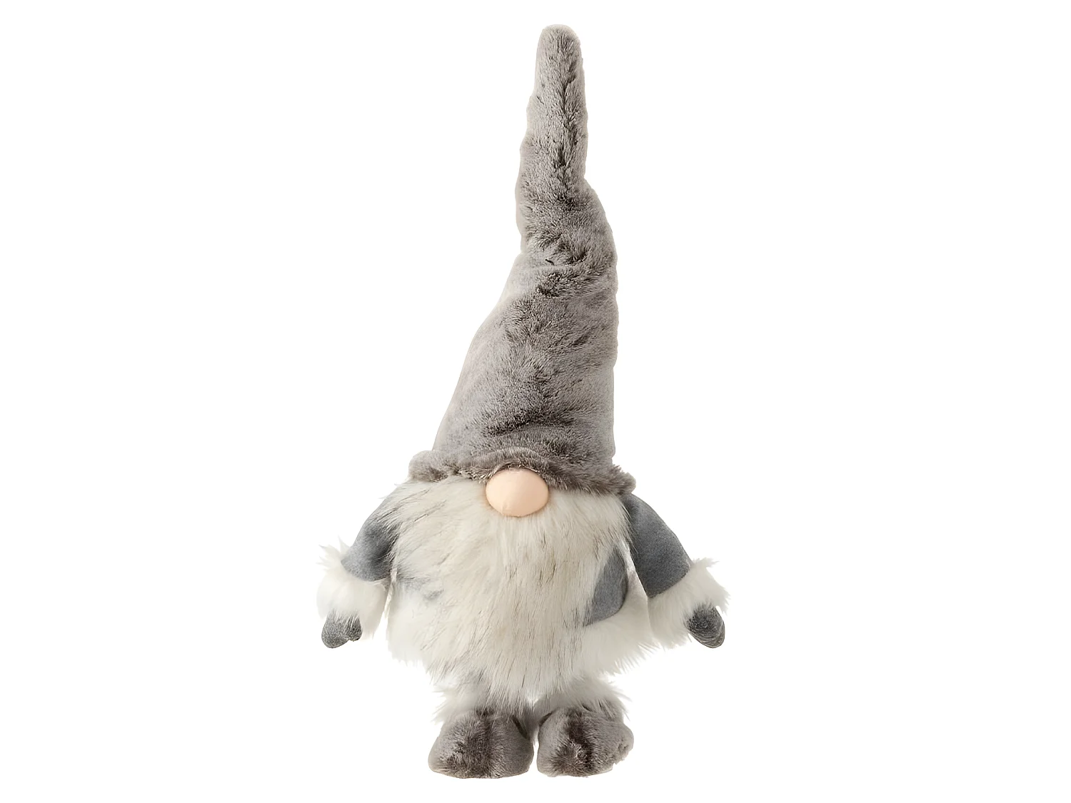 Statuette Déco "Père Noël qui Bouge" 48cm Gris