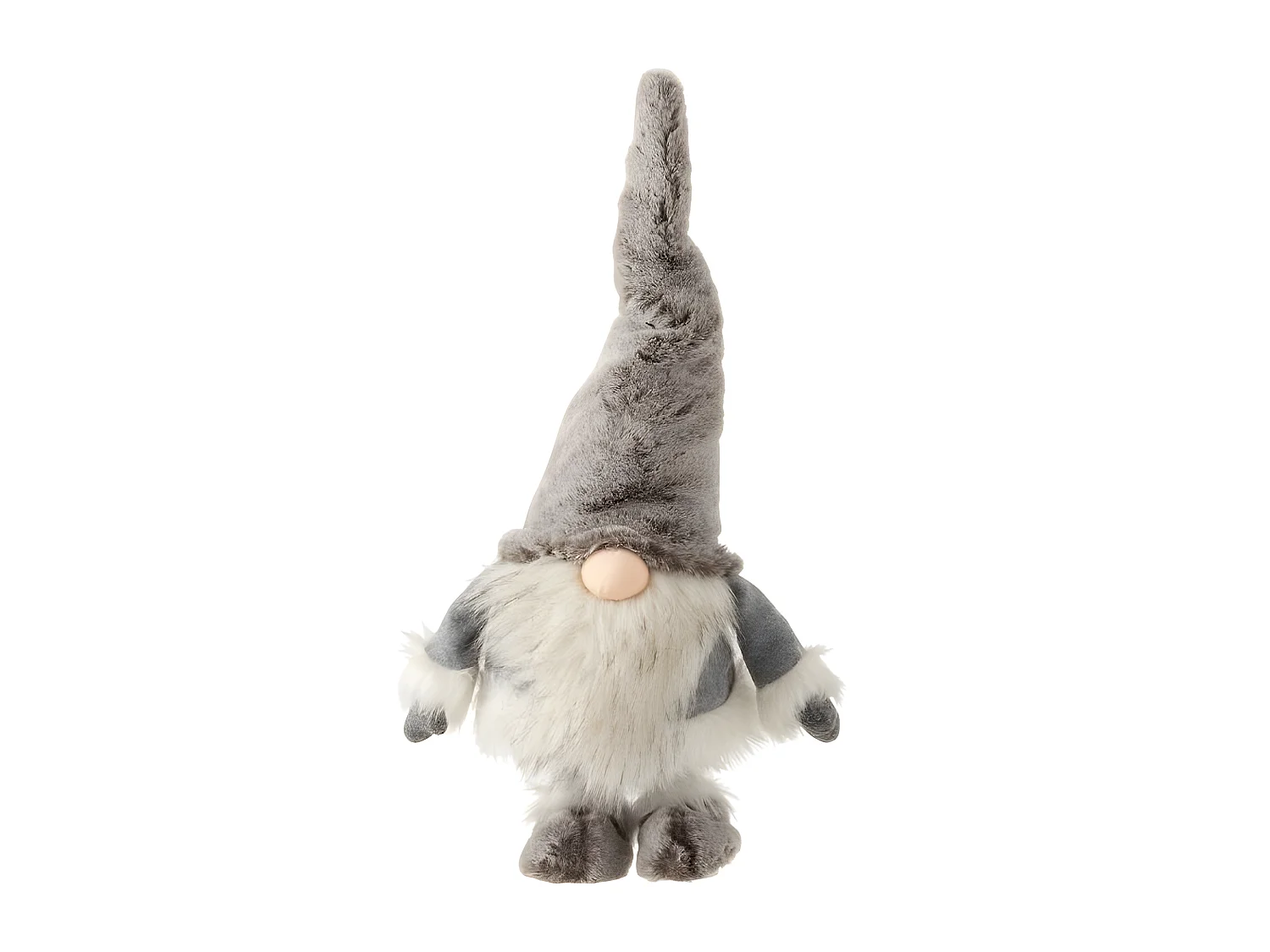 Statuette Déco "Père Noël qui Bouge" 48cm Gris