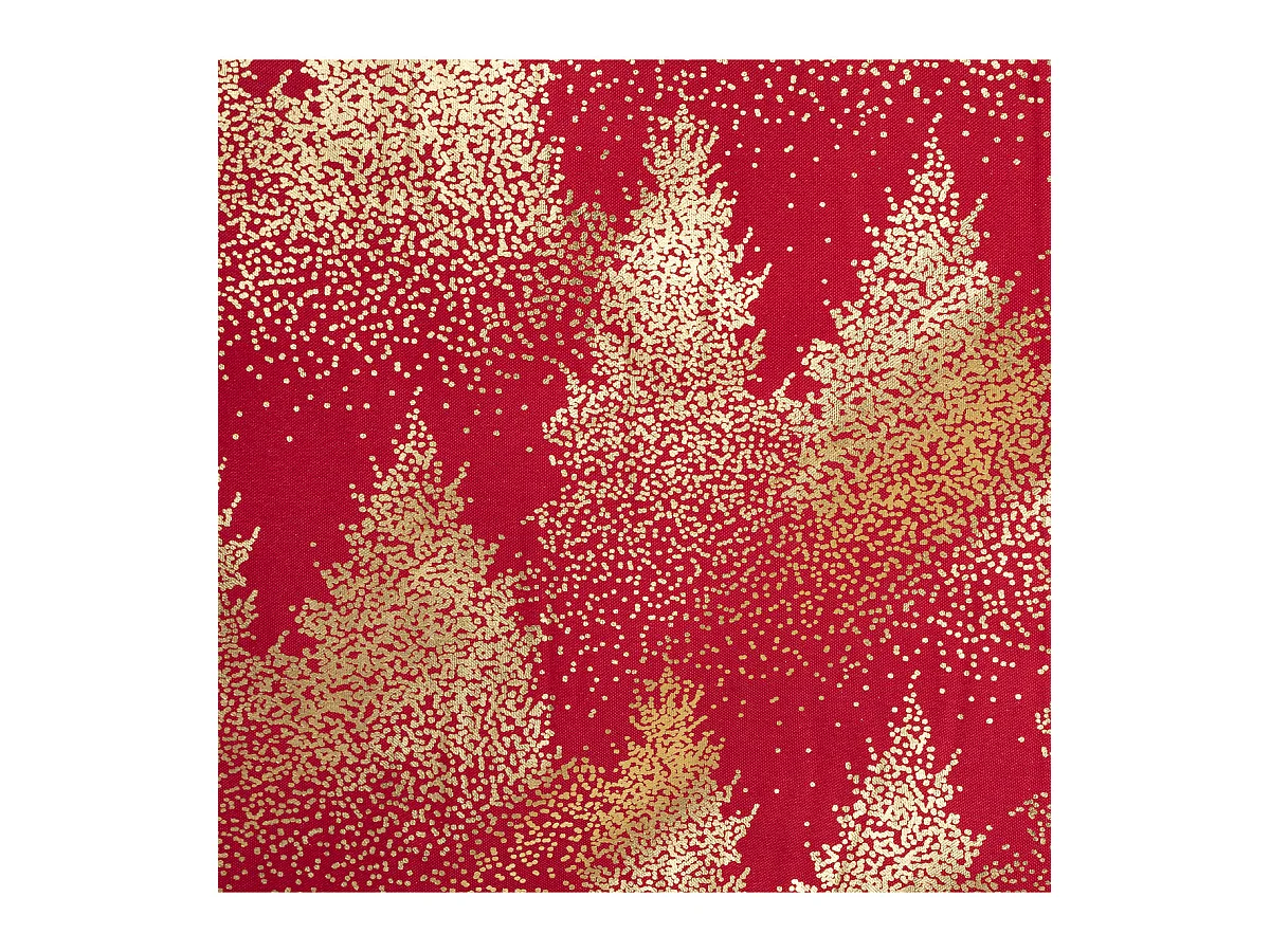 Nappe Imprimée Sapin "Colorama" 140x240cm Rouge