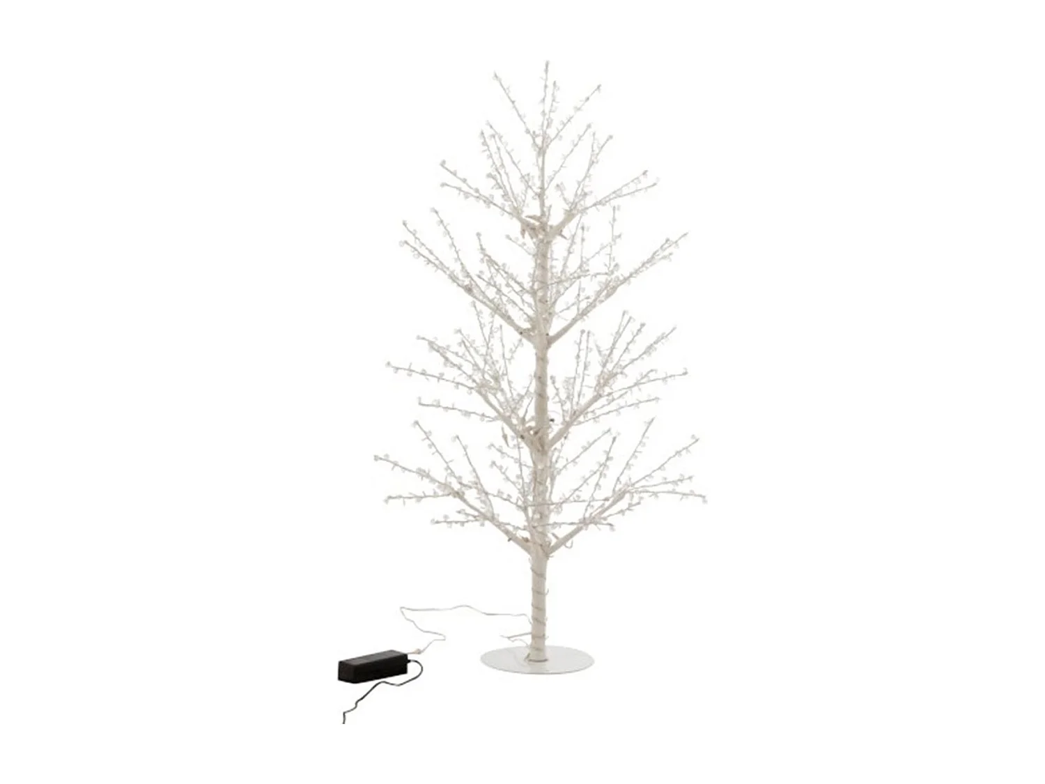 Statuette Déco à Led "Arbre Nu Perles" 125cm Blanc