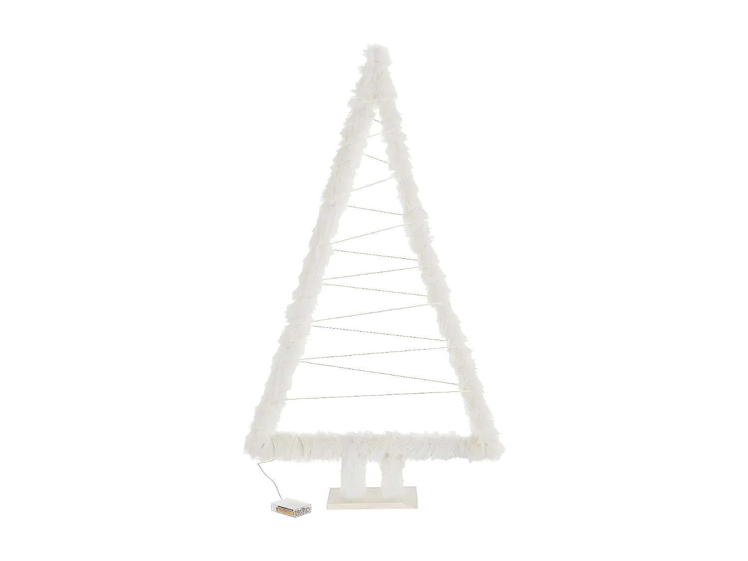 Sapin de Noël Led "Imitation Fourrure" 70cm Blanc