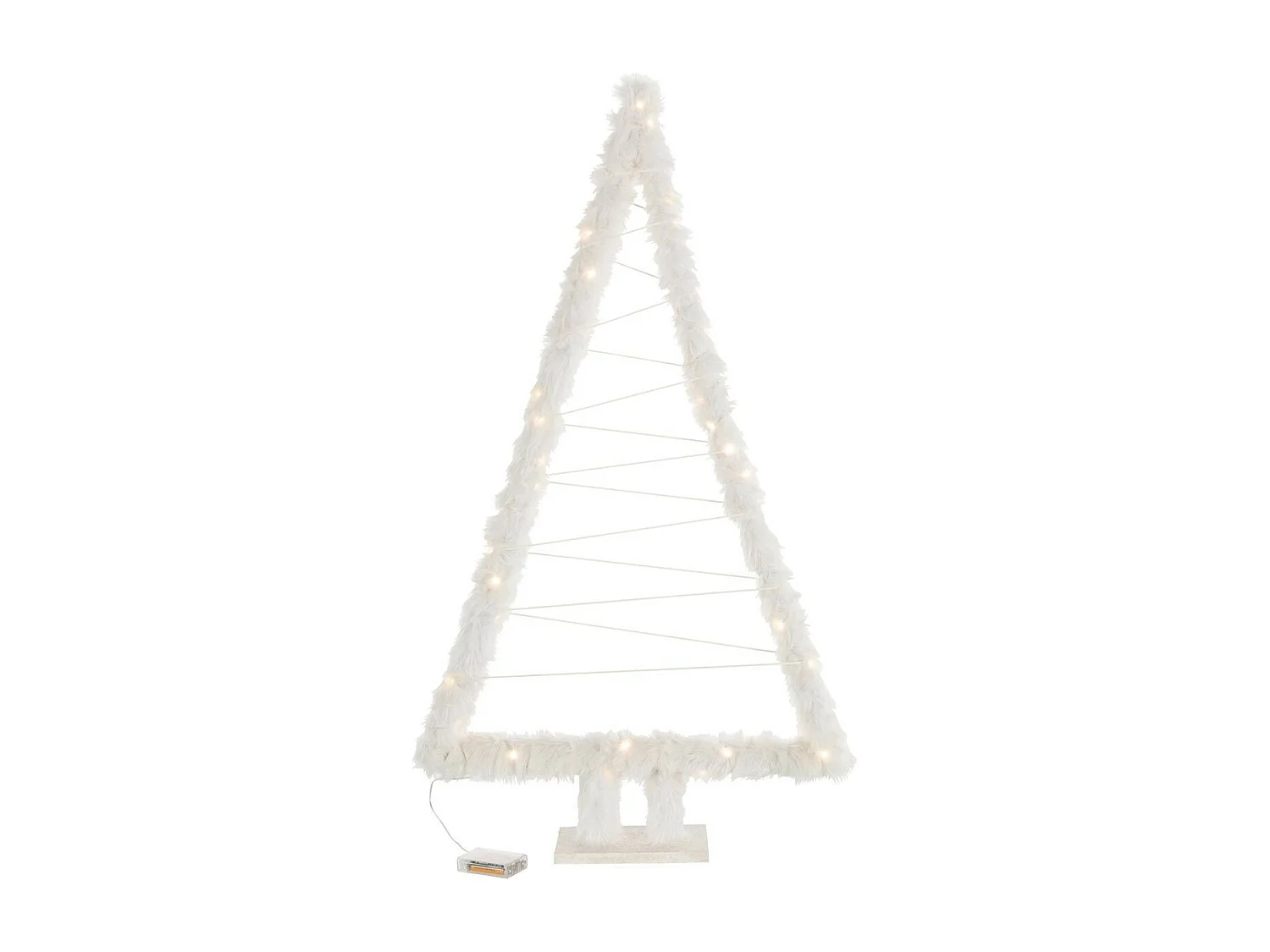 Sapin de Noël Led "Imitation Fourrure" 70cm Blanc