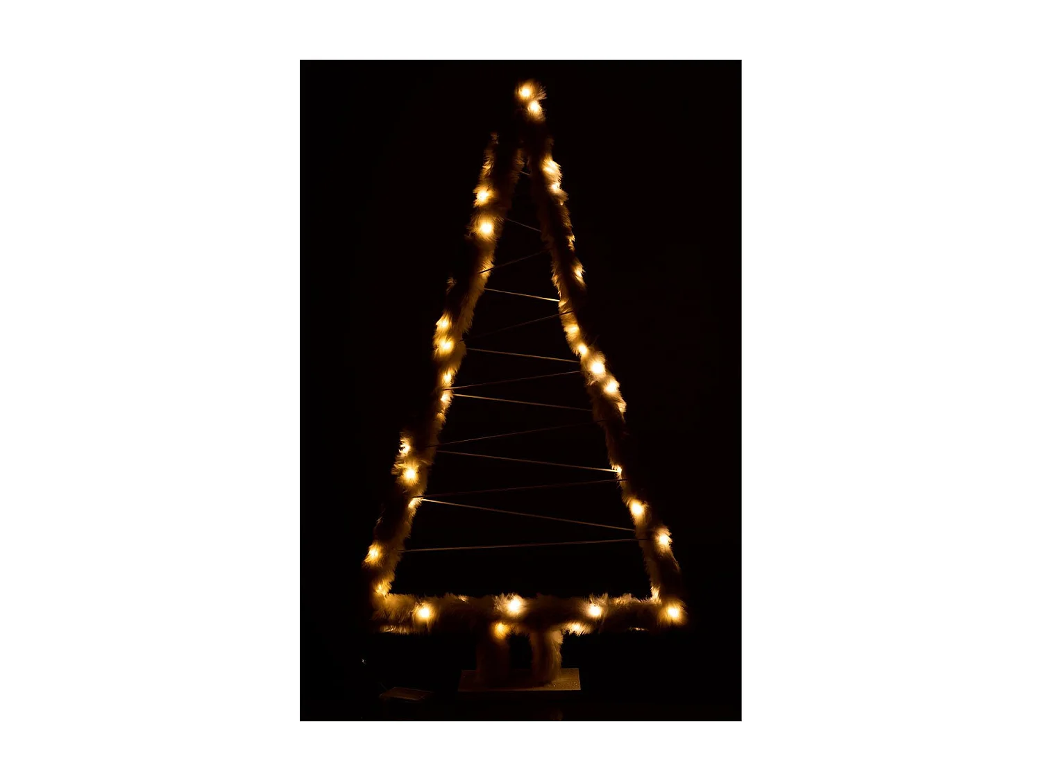 Sapin de Noël Led "Imitation Fourrure" 70cm Blanc