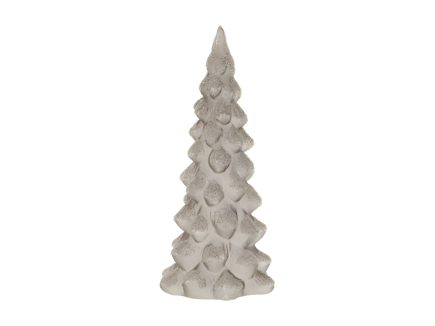 Sapin de Noël à Poser Déco "Givré" 35cm Gris