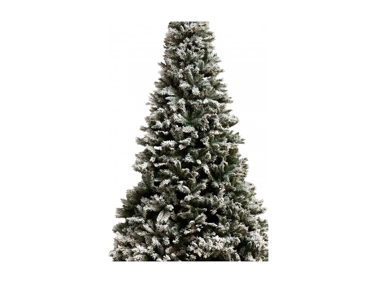 Albero di Natale artificiale innevato in plastica verde 160x160x325 cm