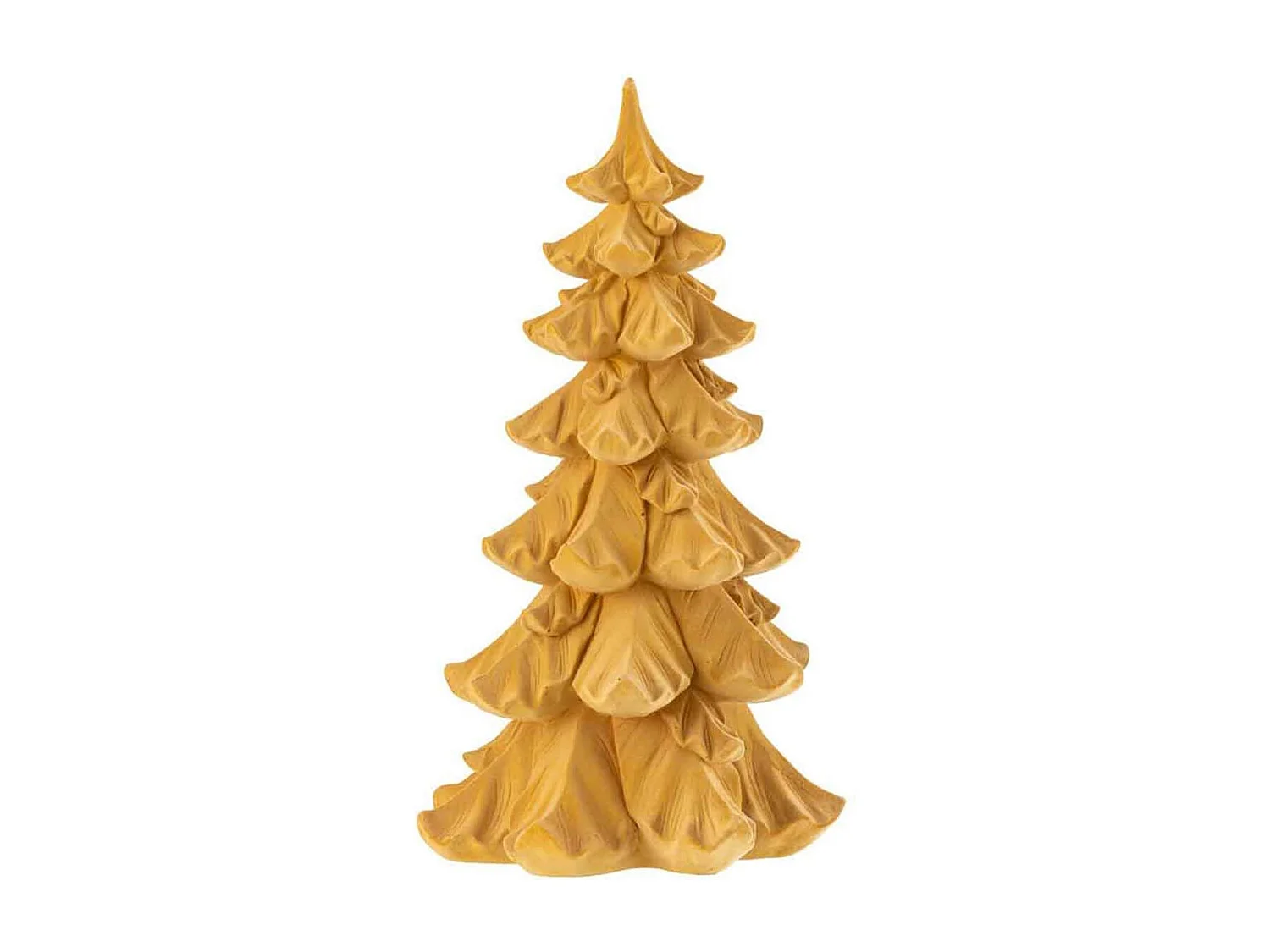 Albero di Natale in resina ocra 22x22x39 cm