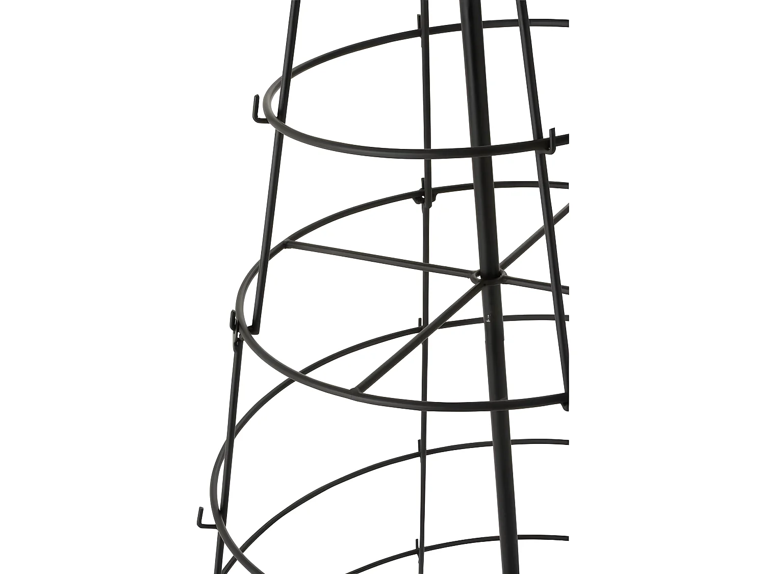 Albero a 8 livelli in metallo nero 94x188cm
