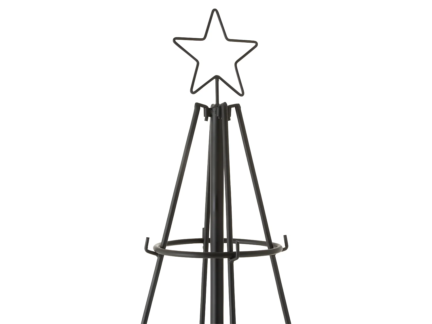 Albero a 8 livelli in metallo nero 94x188cm