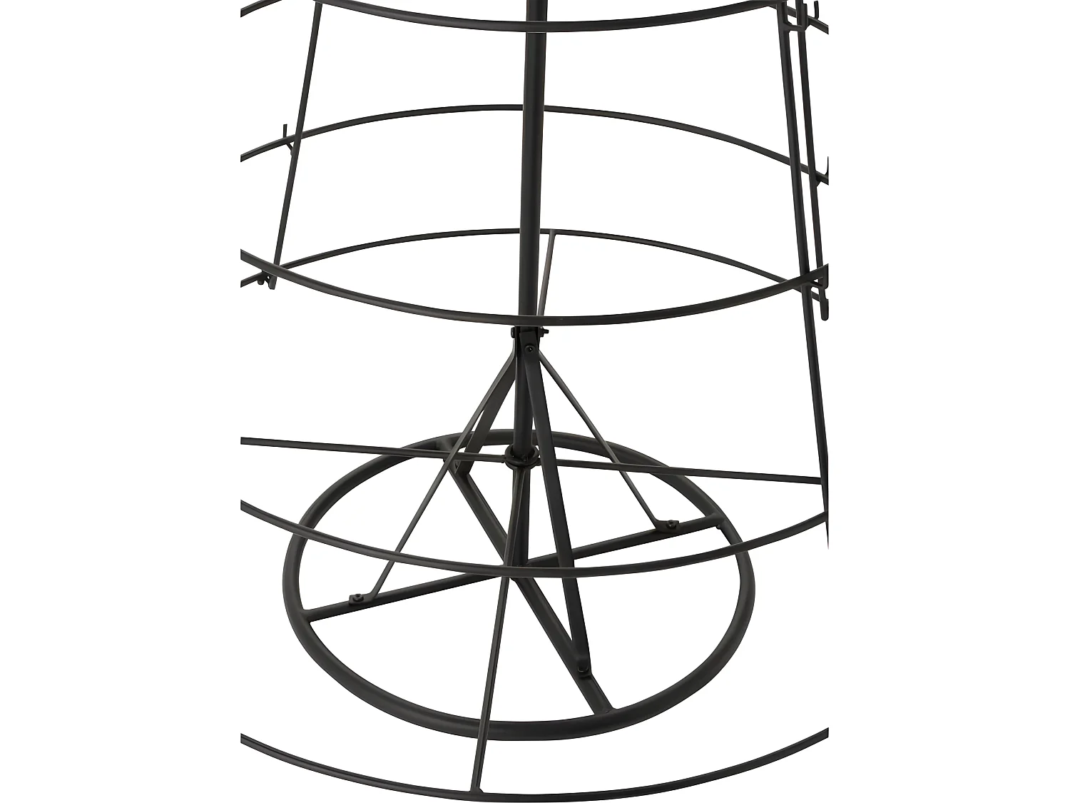 Albero a 8 livelli in metallo nero 94x188cm