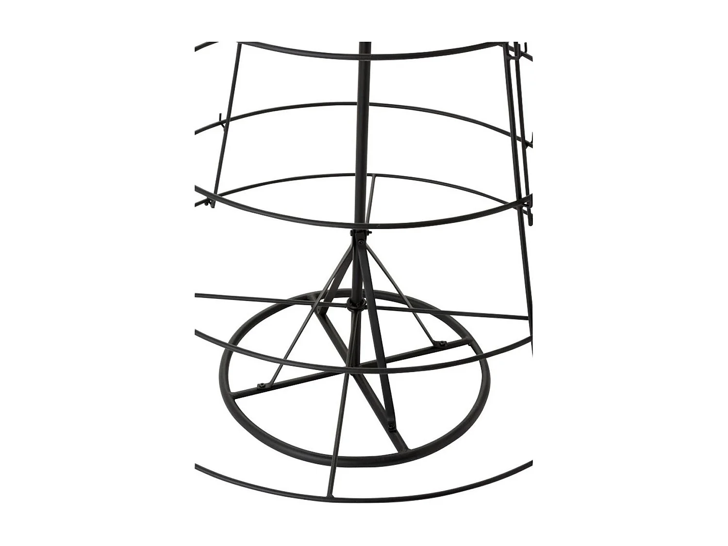 Albero a 8 livelli in metallo nero 94x188cm