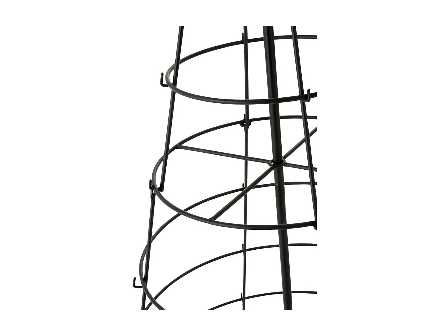 Albero a 8 livelli in metallo nero 94x188cm