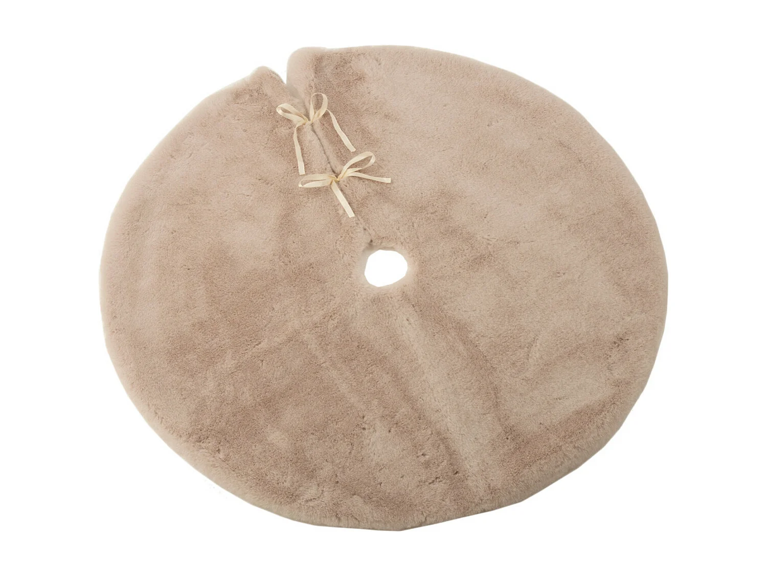 Cache-Pied pour Sapin "Rond" 90cm Beige