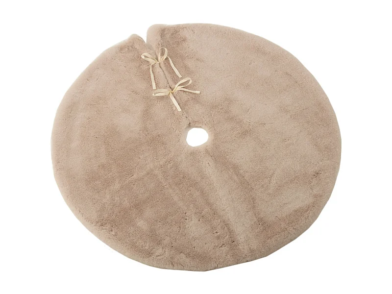 Cache-Pied pour Sapin "Rond" 90cm Beige
