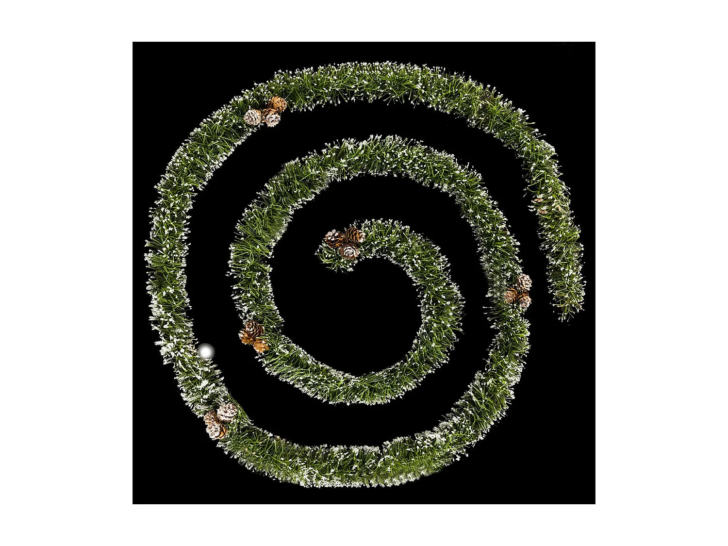 Guirlande de Noël "Pommes de Pin" 270cm Vert