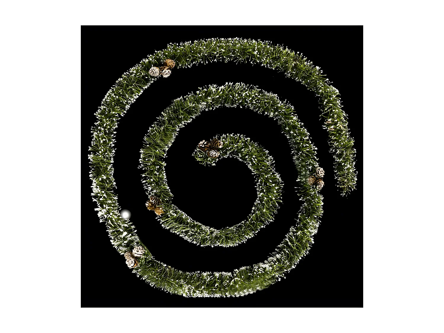 Guirlande de Noël "Pommes de Pin" 270cm Vert