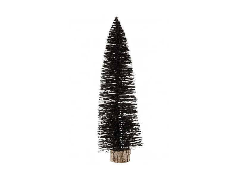 Sapin de Noël à Poser "Paillettes" 61cm Noir