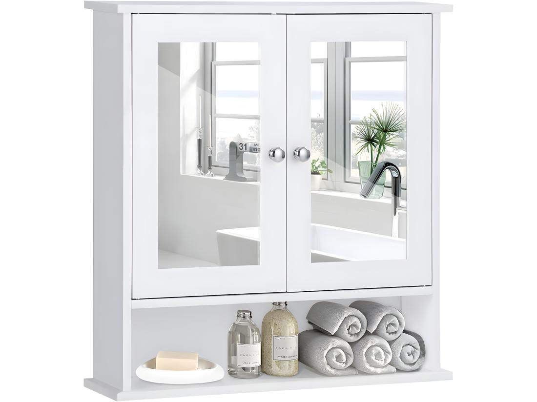 vente unique armoire murale salle de bain placard de rangement toilettes 56 5 x 13 5 x 58 5 cm