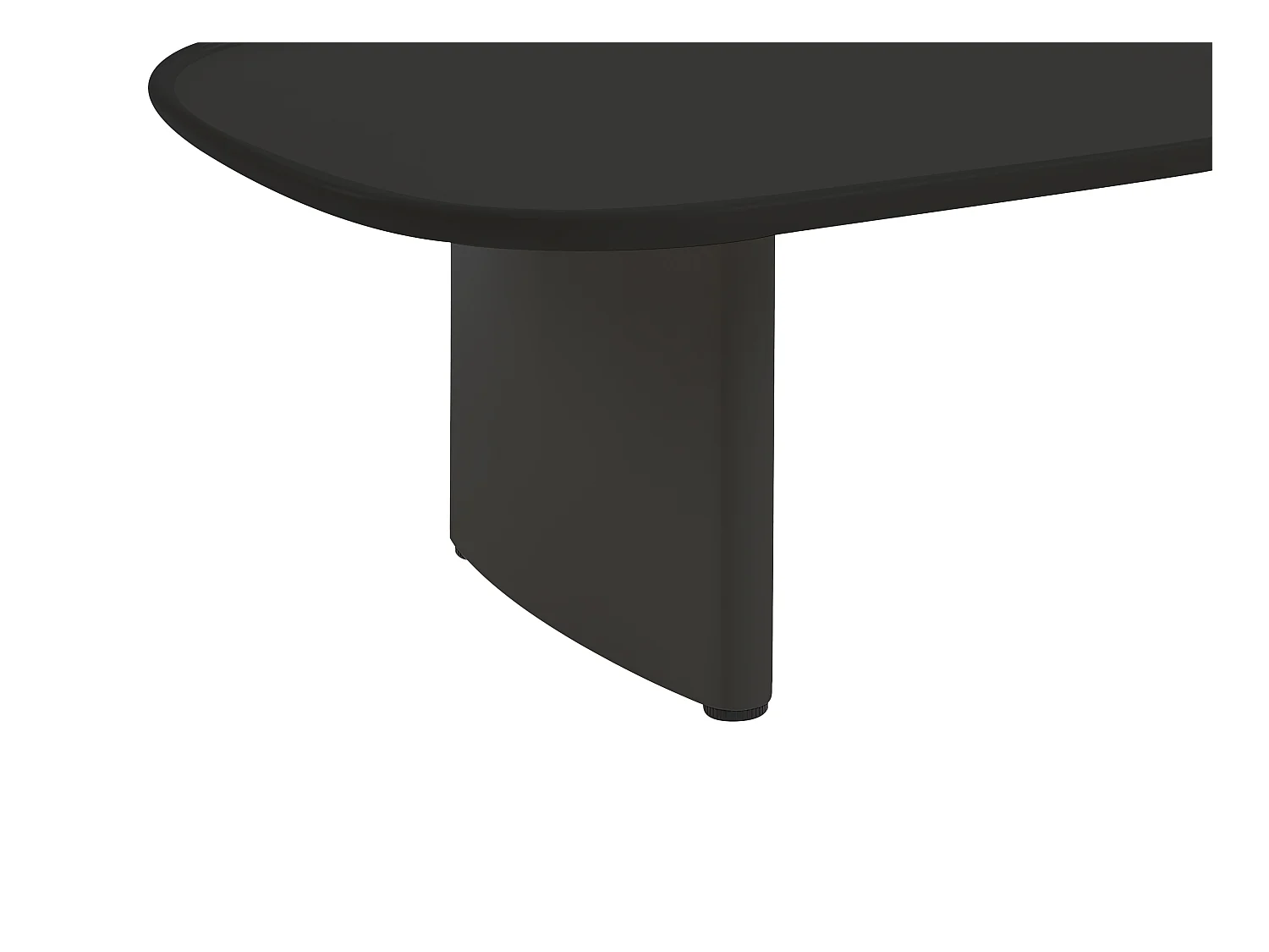 Stolik kawowy z MDF i akrylu - Czarny i przezroczysty - RASIA