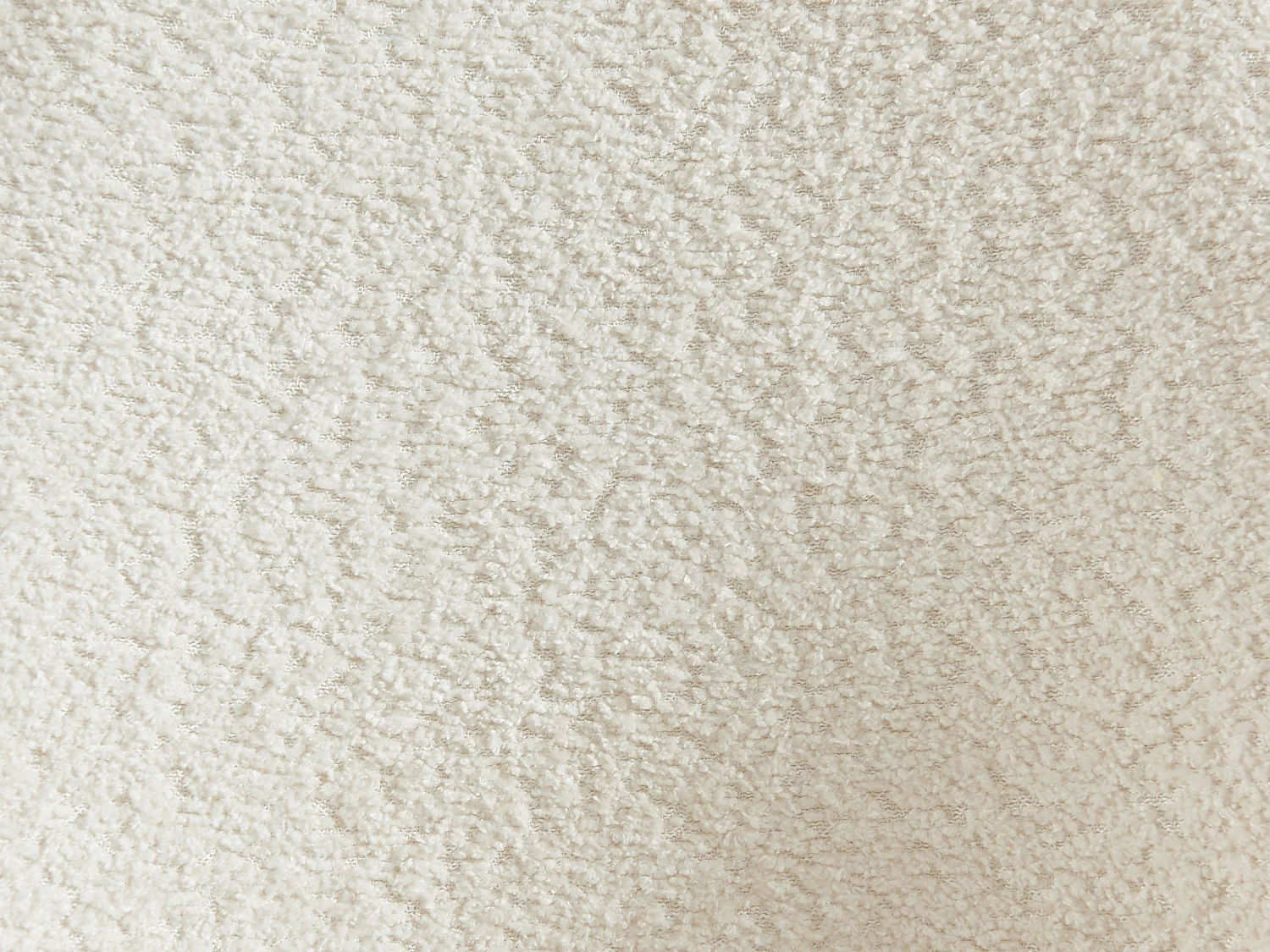 Lot de 2 tabourets de bar en tissu bouclette et métal noir - Blanc - TOYBA de Pascal Morabito