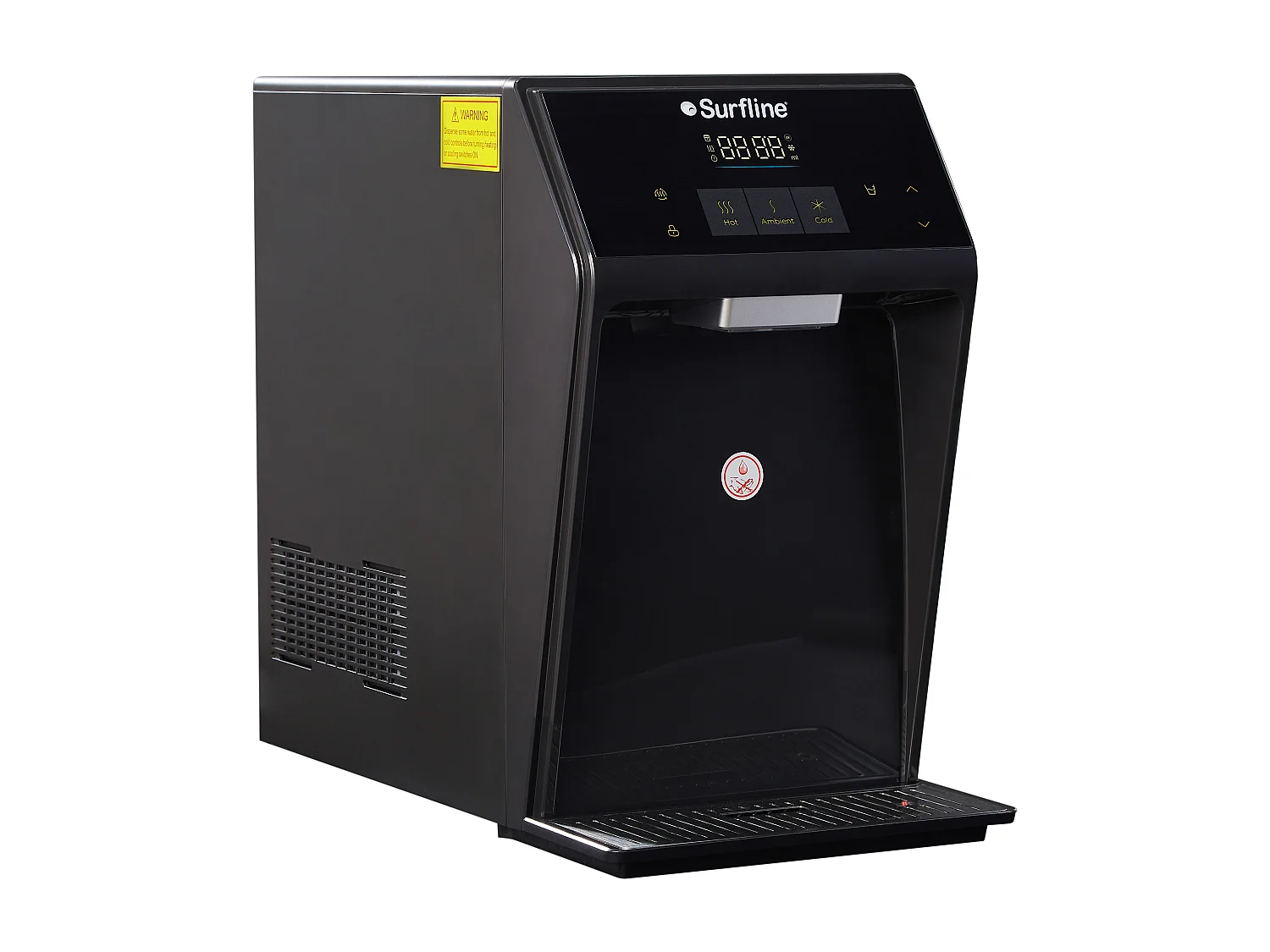 Distributore d'acqua purificante compatto acqua fredda/calda Nero - WATERIA