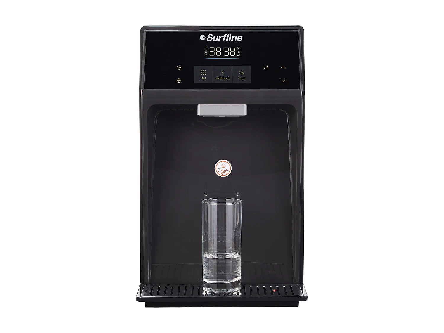 Distributore d'acqua purificante compatto acqua fredda/calda Nero - WATERIA