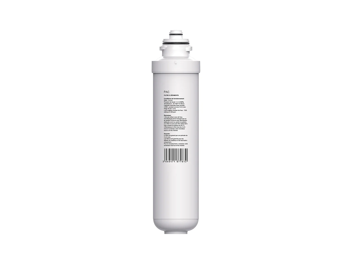 Filtre PAC - pour fontaine à eau WATERIA