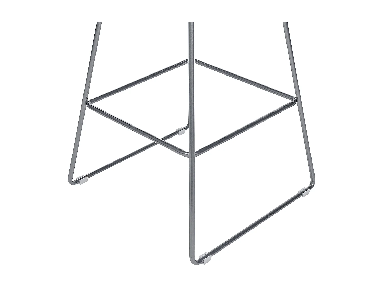 Lot de 2 chaises de bar FREDONIA Métal Argenté