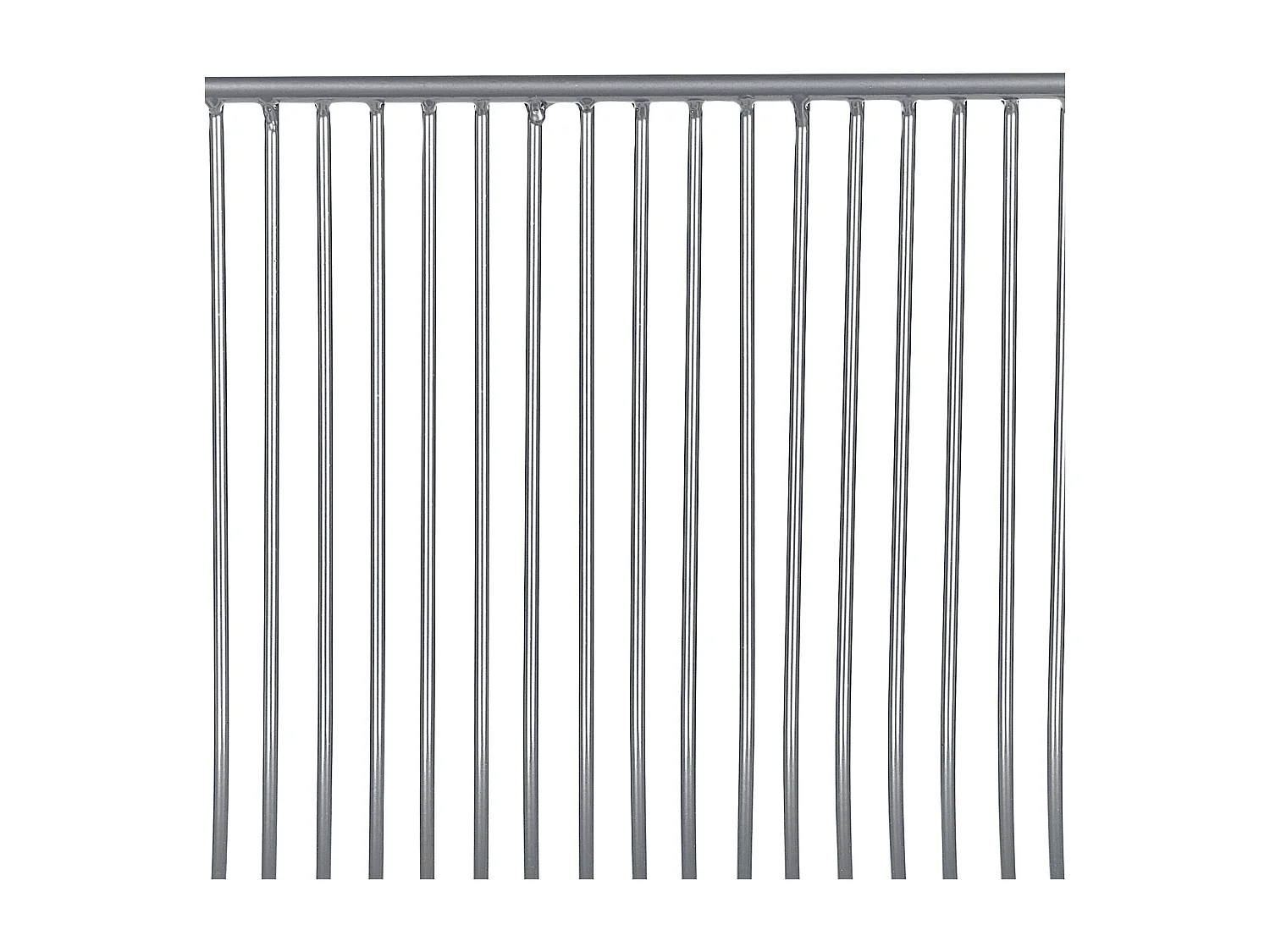 Lot de 2 chaises de bar FREDONIA Métal Argenté