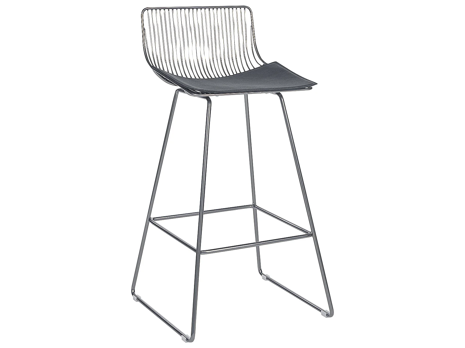Set van 2 barstoelen FREDONIA Metaal Zilver