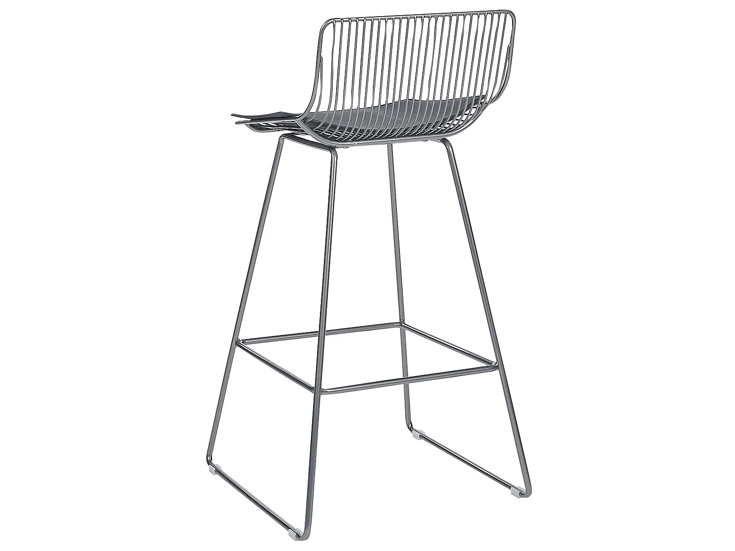 Set van 2 barstoelen FREDONIA Metaal Zilver