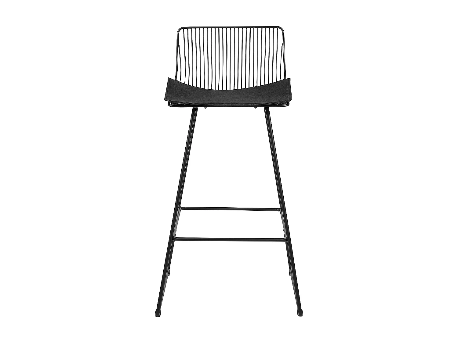 Lot de 2 chaises de bar FREDONIA Métal Noir