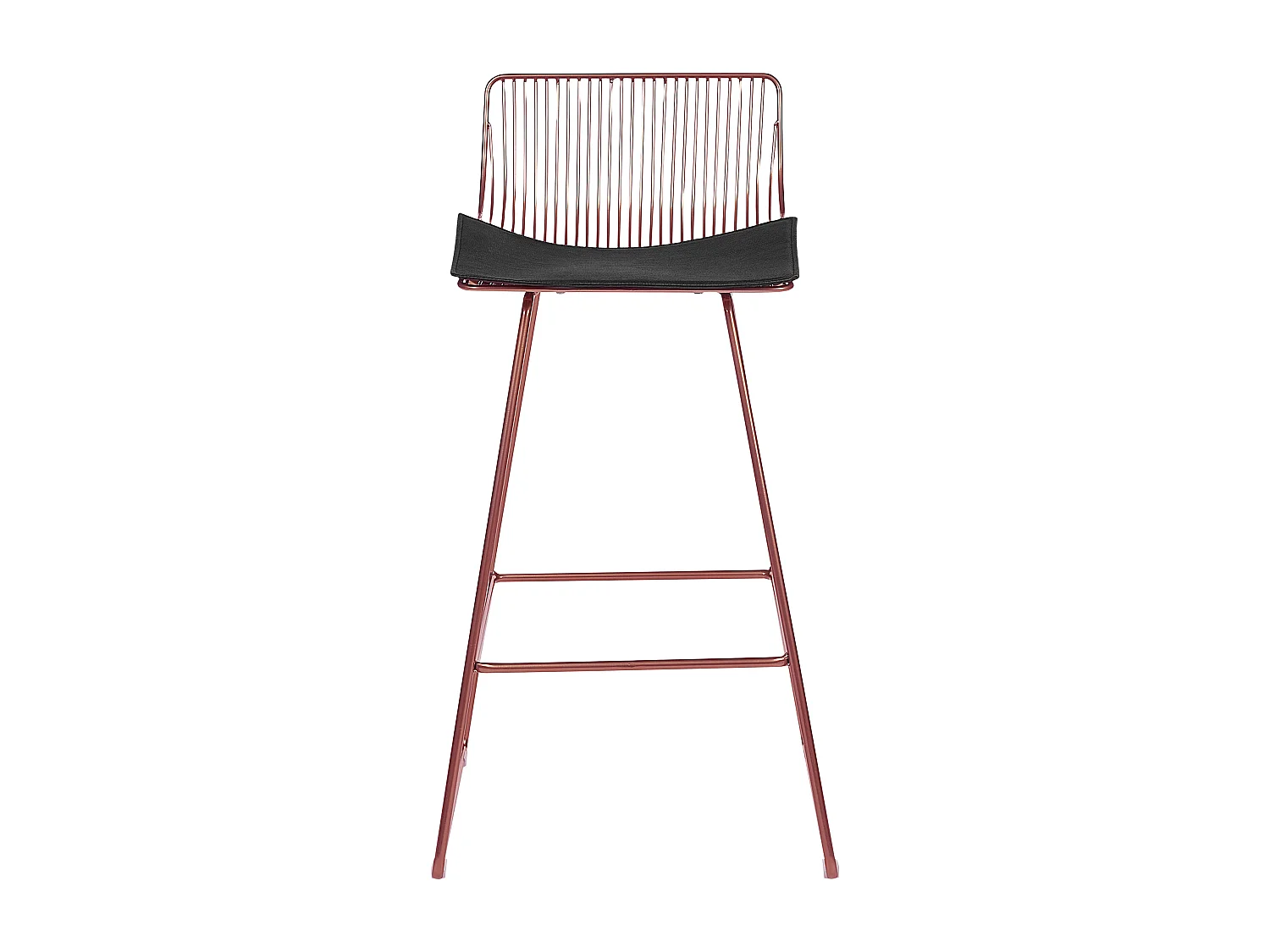 Lot de 2 chaises de bar FREDONIA Métal Rose doré