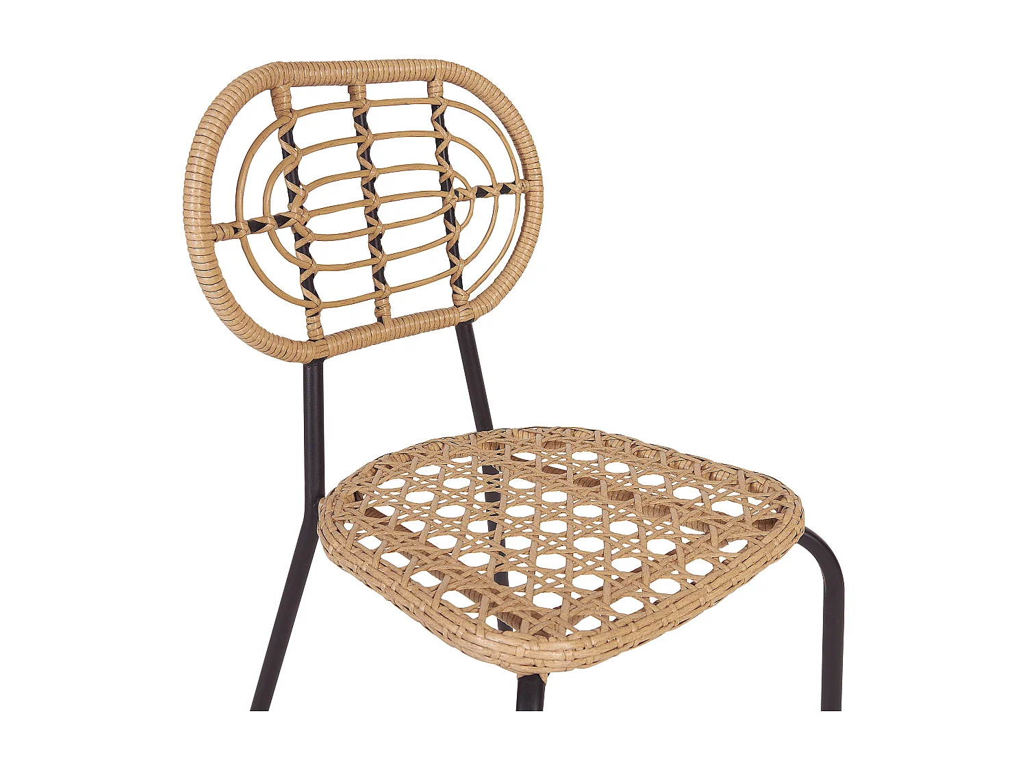 Conjunto de 4 cadeiras de jardim PRATELLO Natural