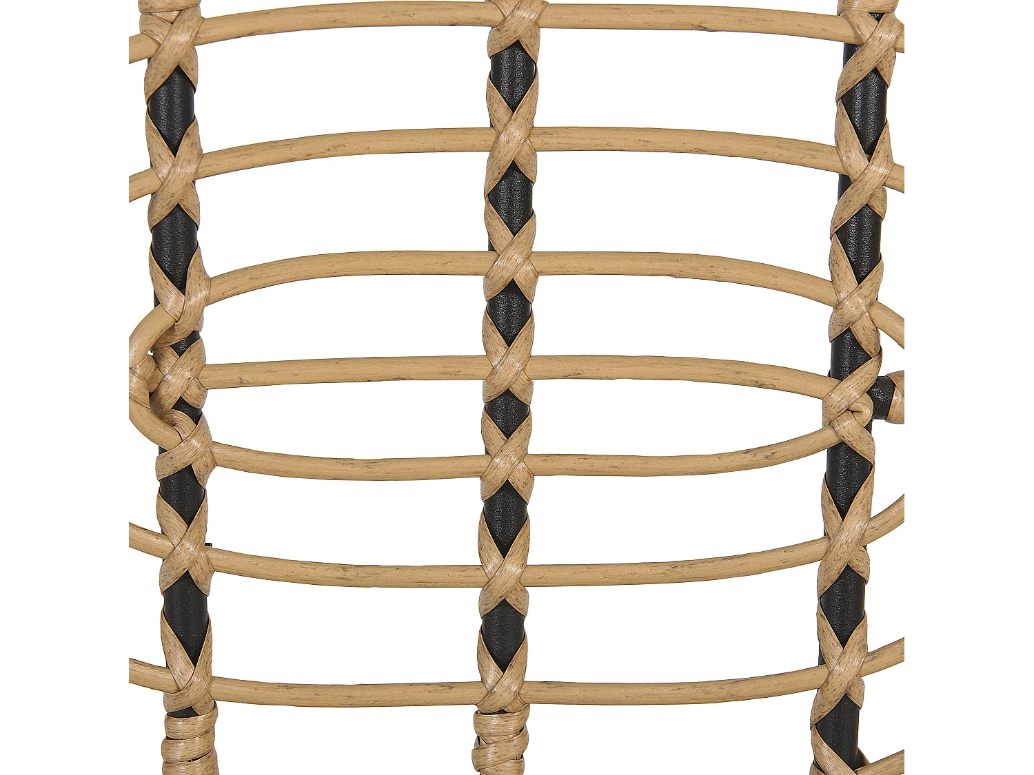 Set mit 8 Stühlen PRATELLO Polyrattan Naturfarben