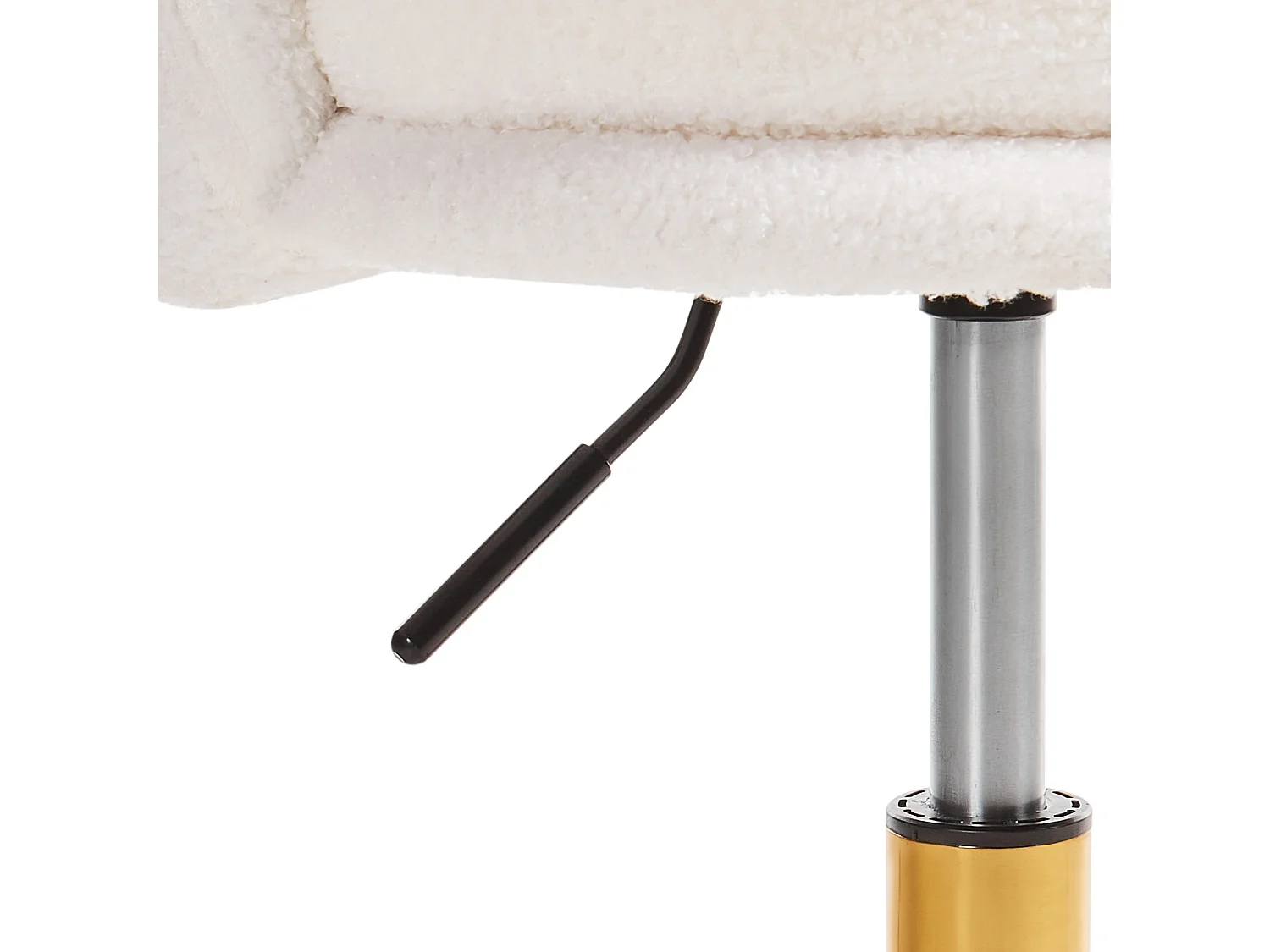 Chaise de bureau MONTICELLO Bouclé Blanc