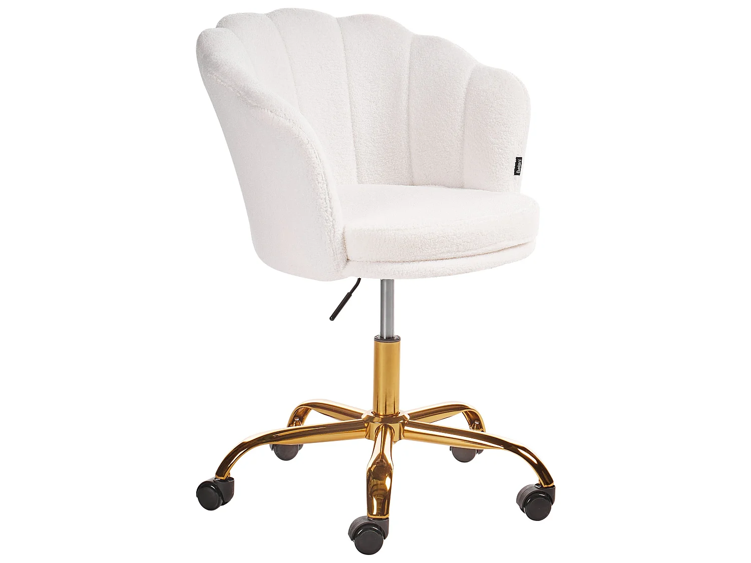 Chaise de bureau MONTICELLO Bouclé Blanc