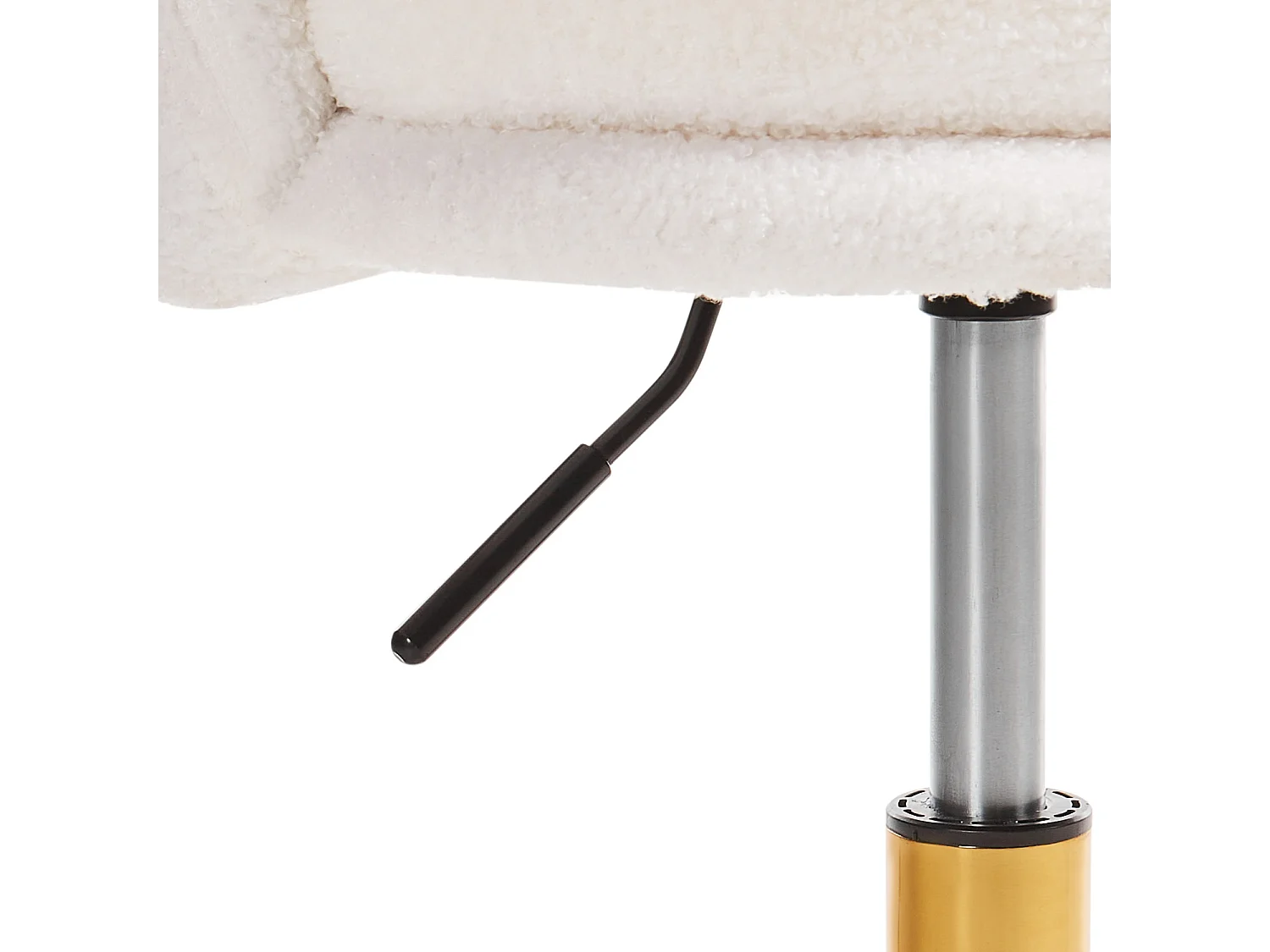 Chaise de bureau MONTICELLO Bouclé Blanc