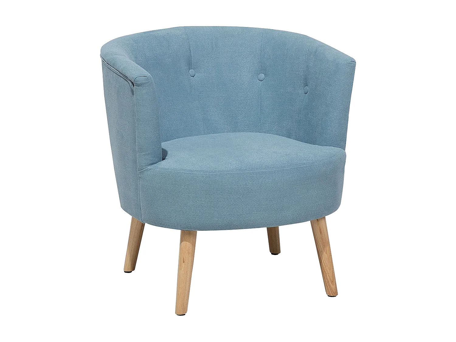 Sessel ODENZEN Stoff Hellblau