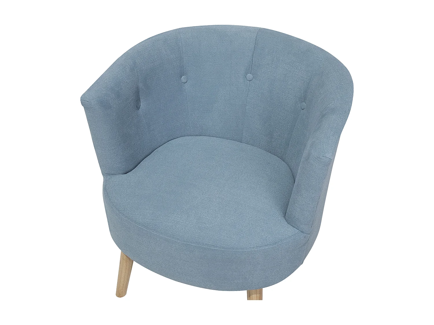 Sessel ODENZEN Stoff Hellblau