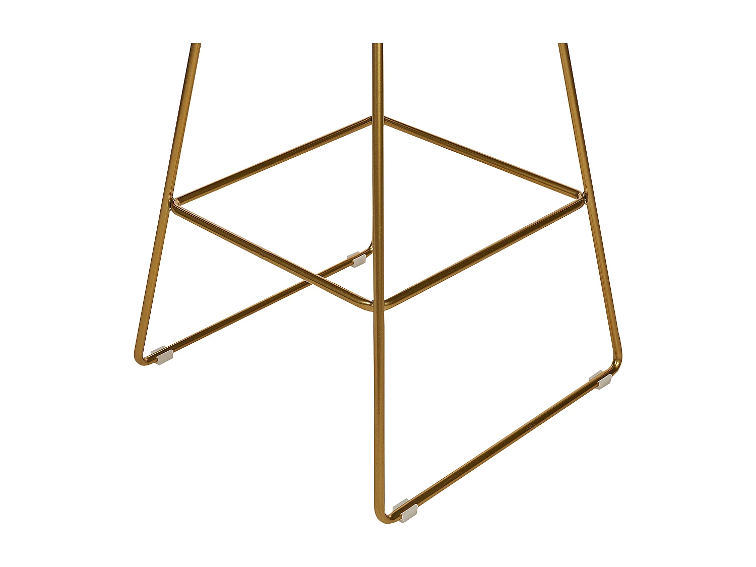 Conjunto de 2 bancos de bar FREDONIA Metal Dourado