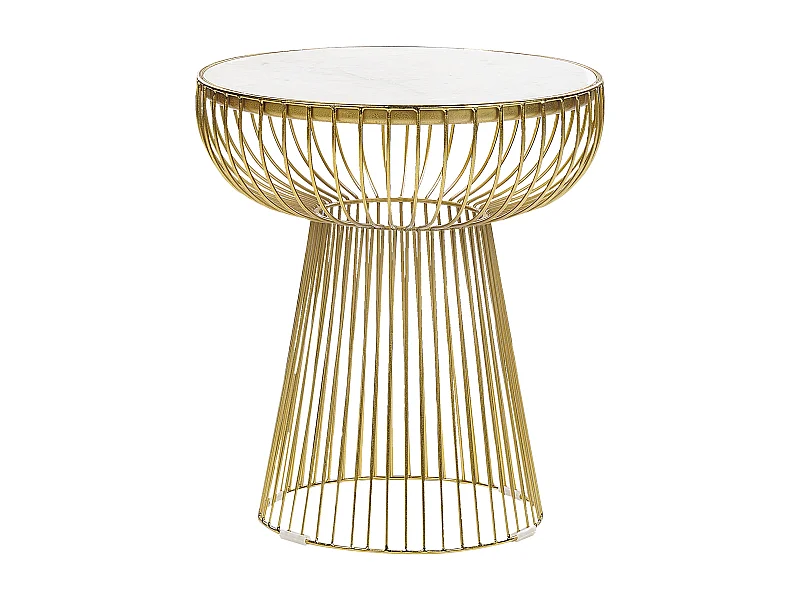 Bijzettafel CHEYNES Marmer Goud