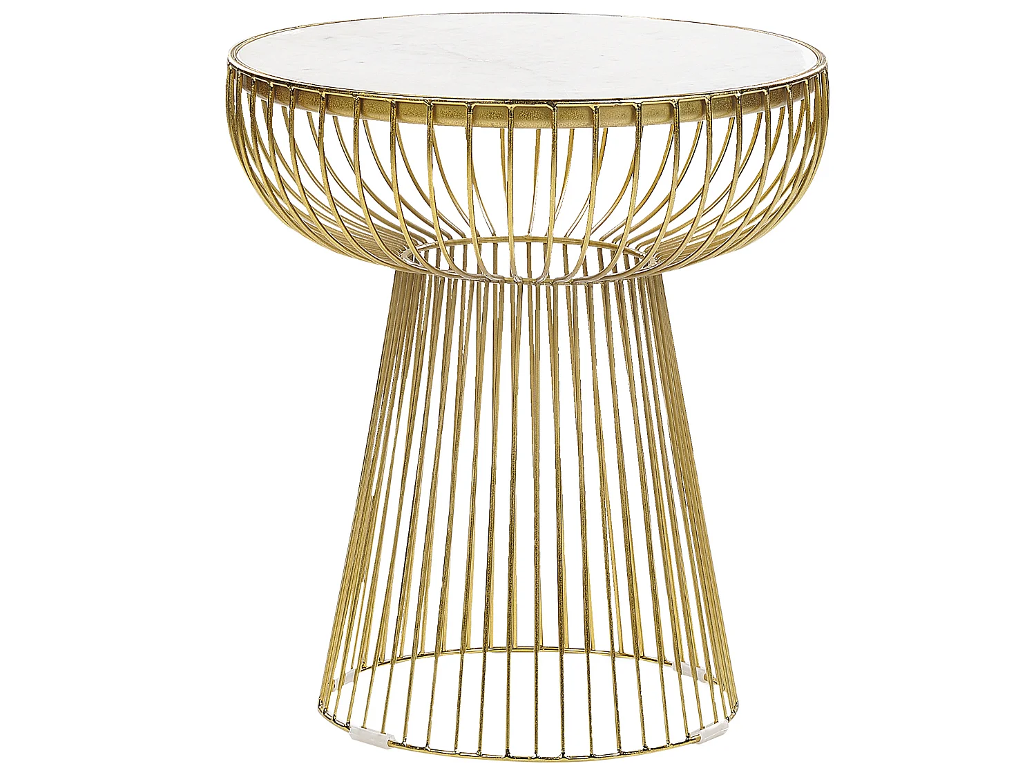 Beistelltisch CHEYNES Marmor Gold