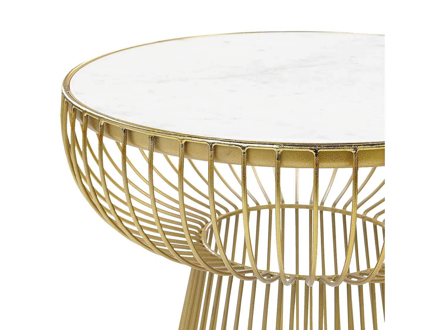Beistelltisch CHEYNES Marmor Gold