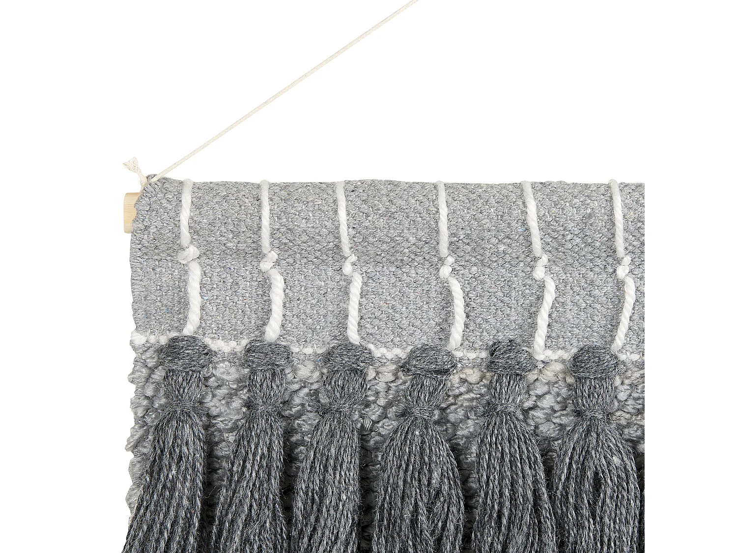 Suspension murale en tissu JIWA Coton 106 cm Gris