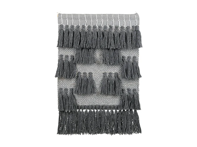 Suspension murale en tissu JIWA Coton 106 cm Gris