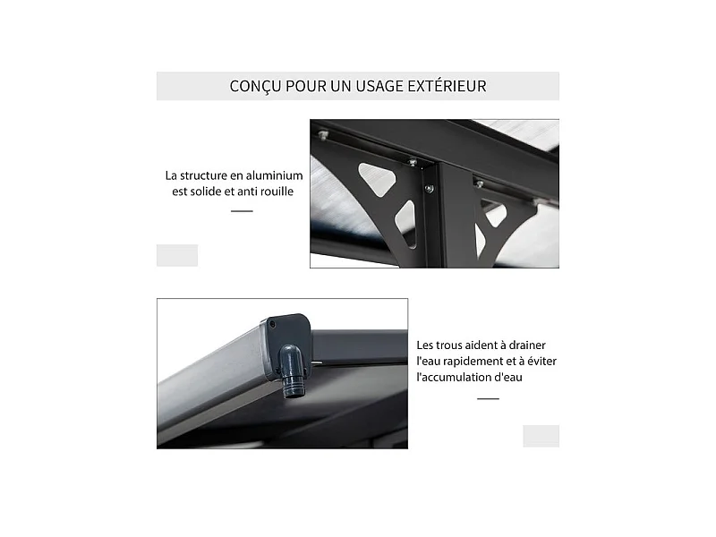 Pergola pavillon de jardin STIFFY gris