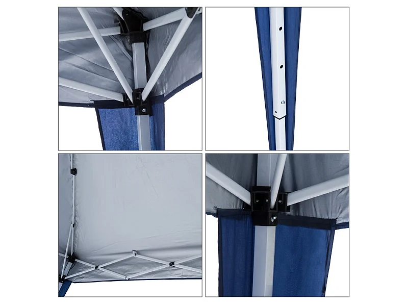 Tonnelle de jardin TONAZUR Bleu