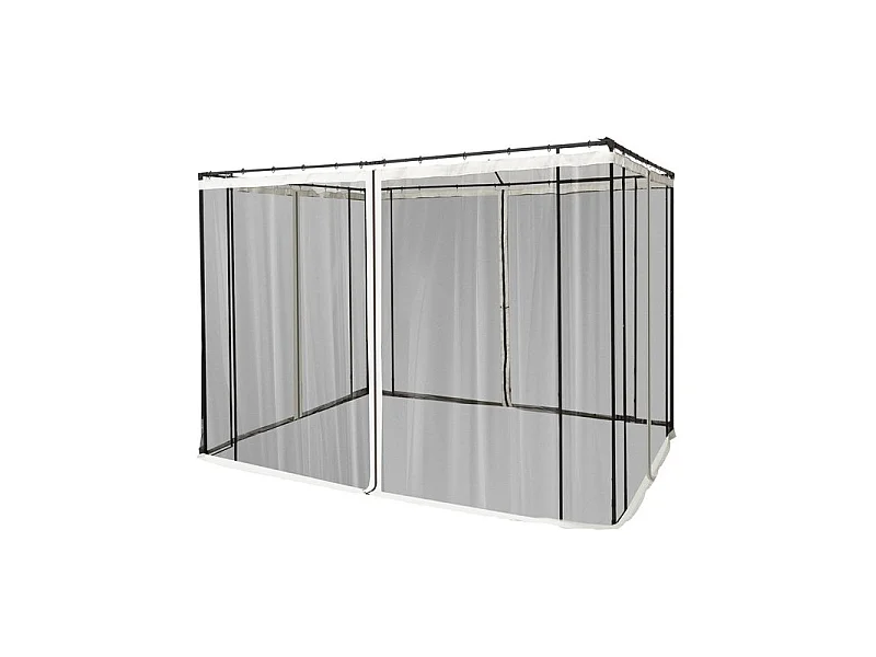 Lot de 4 moustiquaires zippées NOBEEZ pour barnum